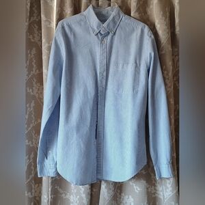 Merona Classic Blue Striped Men's Shirt Size M